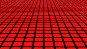 China Flag animated in pixel grid style technology background