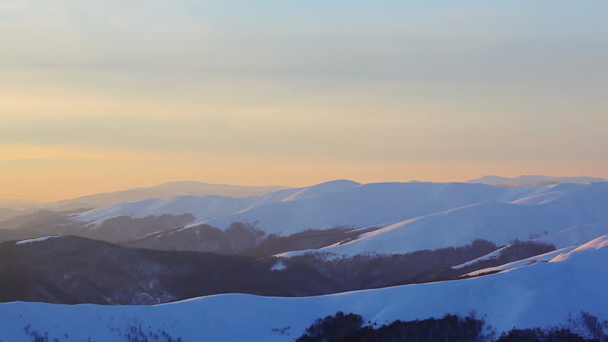 Winter sunset