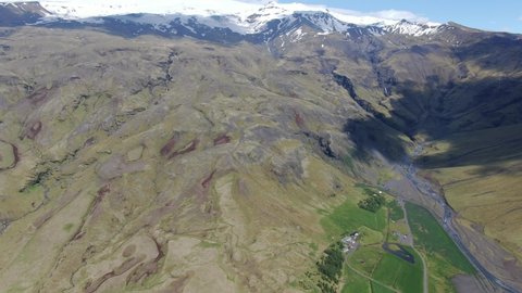 Eyjafjallajokull volcano that caused enormous disruption to air travel in Europe