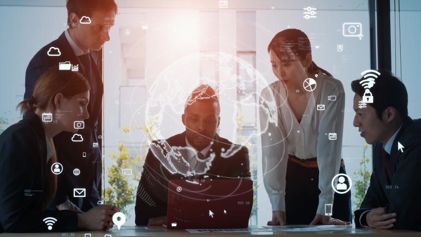 Global business concept. Communication network. Management strategy. Digital transformation. - Powered by Shutterstock - Get 15% off with code: PIKWIZARD15