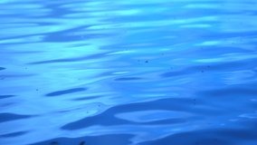 4k video of rippled water in pond moving flow smooth background.