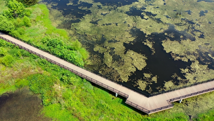 Aerial view of state park in Missouri