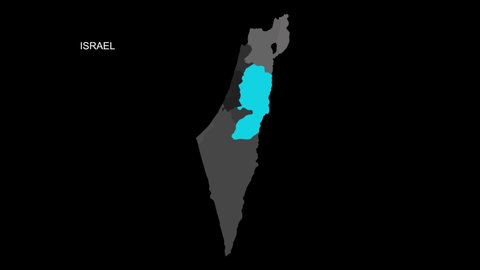 A stylized rendering of the Israel map conveying the modern digital age and its emphasis on global connectivity among people