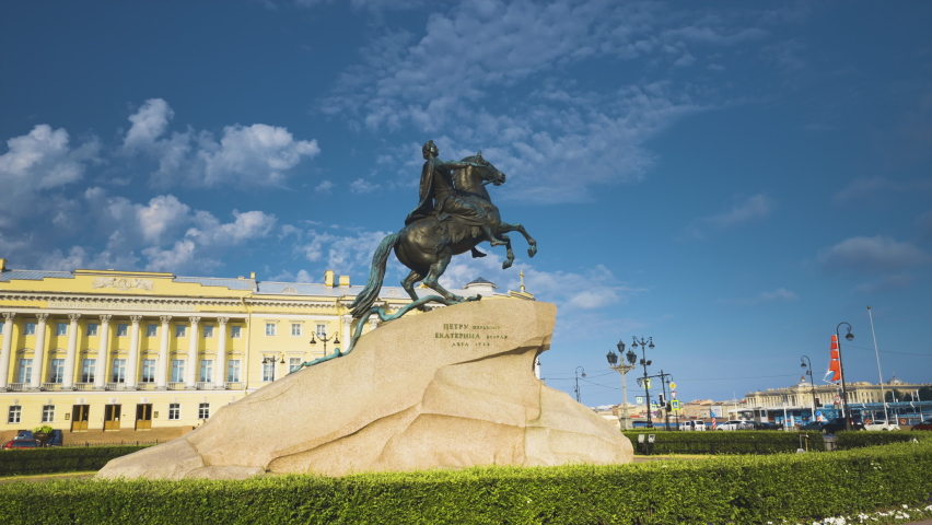 Monument of emperor Peter the great, bronze Horseman, Saint Petersburg, Russia