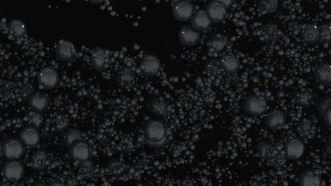 Abstract Dark 3D Particles Waving Background. Black Particles. Backdrop of beautiful soft air waves in slow motion. Abstract Dark futuristic background. 3D rendering.