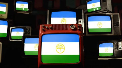 Flag of Bashkortostan and Vintage Televisions.