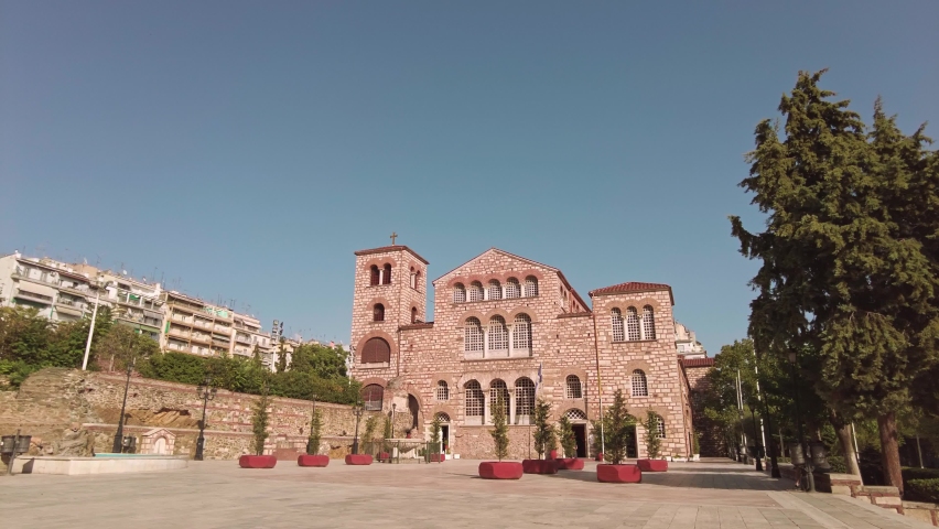 The Church of Saint Demetrius in Thessaloniki city, Greece