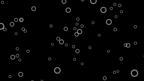 Soap Bubbles Fly Black Background Beautiful Stock Footage Video (100% ...