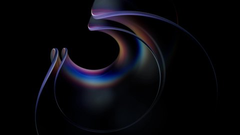 Modern glass-based 3d render. Abstract background with soft reflections and dispersion effect. Modern digital looped video.