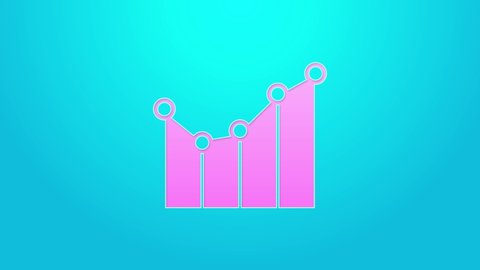 Pink Line Graph Schedule Chart Diagram Stock Footage Video (100% ...