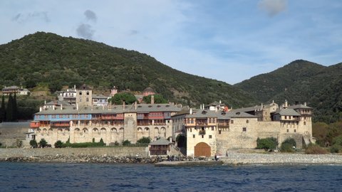 Hyperlase of Xenophontos monastery at Mount Athos in Autonomous Monastic State of the Holy Mountain, Chalkidiki, Greece