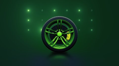 Burnout Tire, Apple ProRes, 4K, Spining Tire, Smoke