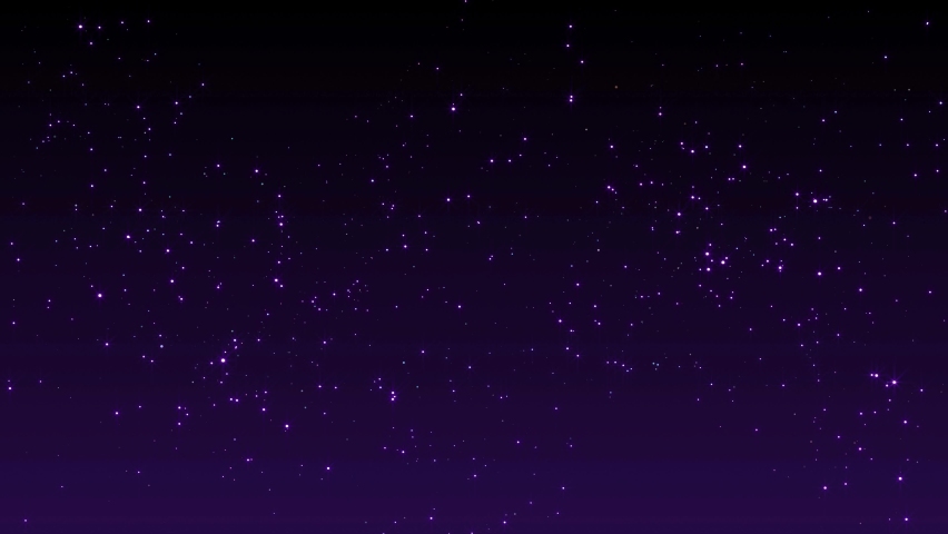 Abstract Festive Colorful Sparkling Furry Ball Fireworks Explosion On Dark Purple Starry Night Sky And Isolated On Black Background