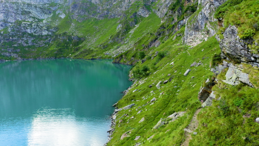At the Lago di Robièi in Switzerland.