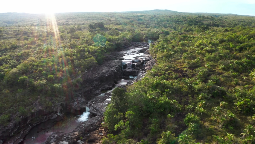 Caño Cristales colorfull river Colombia