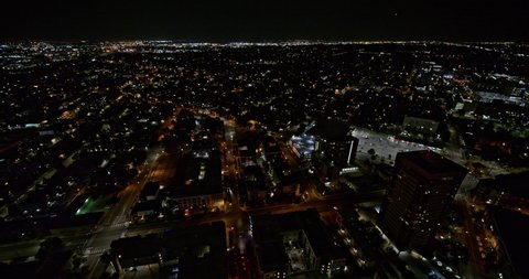Denver Colorado Aerial v16 wide angle panning shot of surrounding east districts and downtown cityscape views - DJI Inspire 2, X7, 6k - August 2020