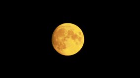 Moon motion rising at night at pitch black night - Powered by Shutterstock - Get 15% off with code: PIKWIZARD15