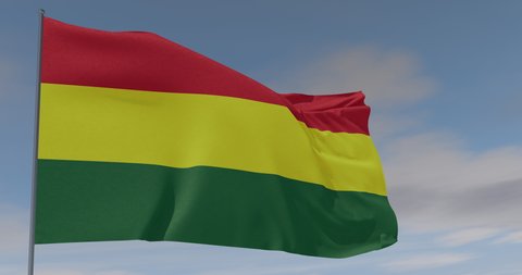 flag Bolivia patriotism national freedom, seamless loop, alpha channel