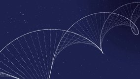 Abstract DNA 3D animation on dark blue background.DNA double helix. Science and medicine concepts. - Powered by Shutterstock - Get 15% off with code: PIKWIZARD15