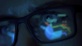 Trader is working with computer. Screen with stock charts and data analysis. Broker trading online. Concept of bitcoin BTC and stock market or crypto trading - Powered by Shutterstock - Get 15% off with code: PIKWIZARD15