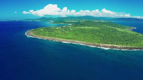 Aerial view of Kenting National Park and The southernmost tip of Taiwan