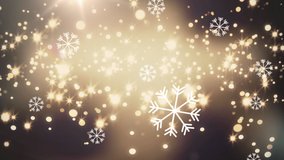 Animation of snow falling and glowing light over dark background. christmas, winter, tradition and celebration concept digitally generated video. - Powered by Shutterstock - Get 15% off with code: PIKWIZARD15