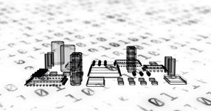 Animation of binary coding and data processing over computer processor. global data processing, technology and digital interface digitally generated video. - Powered by Shutterstock - Get 15% off with code: PIKWIZARD15