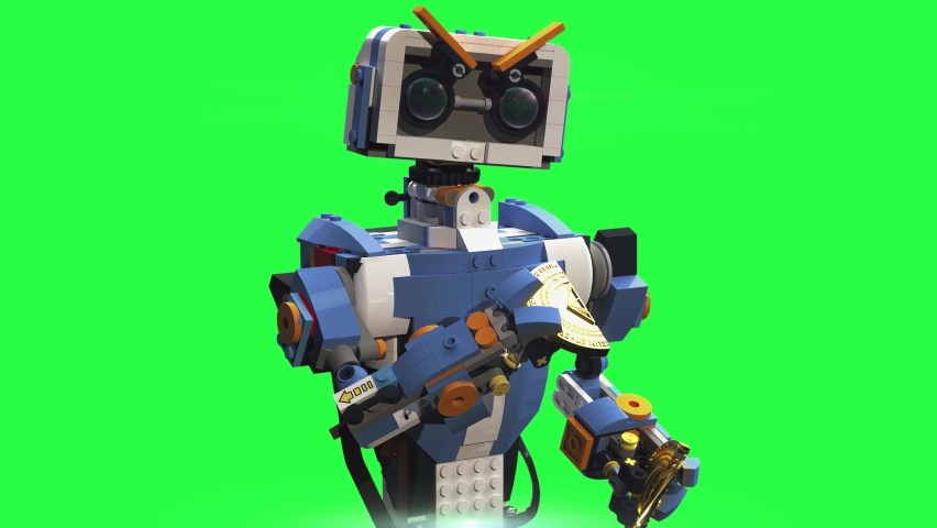 A toy robot with a coin Animation  children