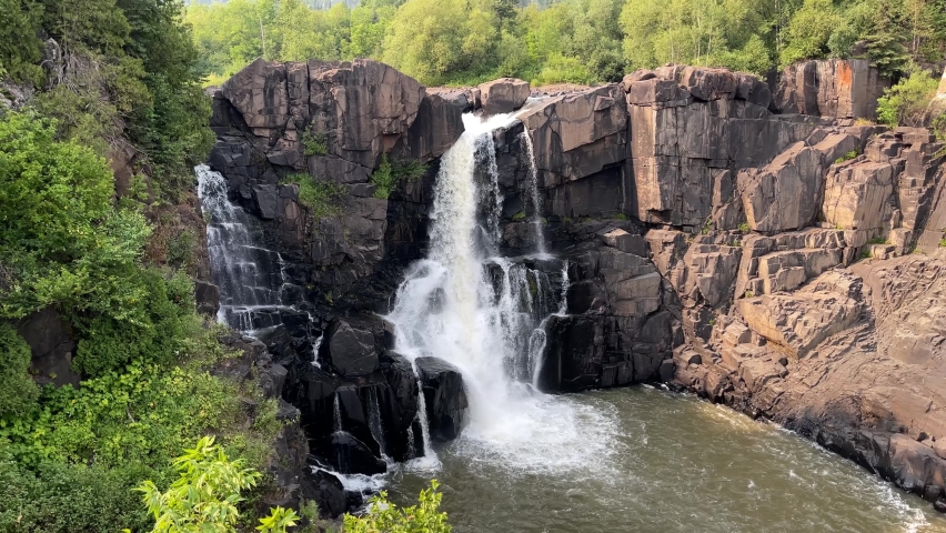 High Falls on the Pigeon River in Minnesota
