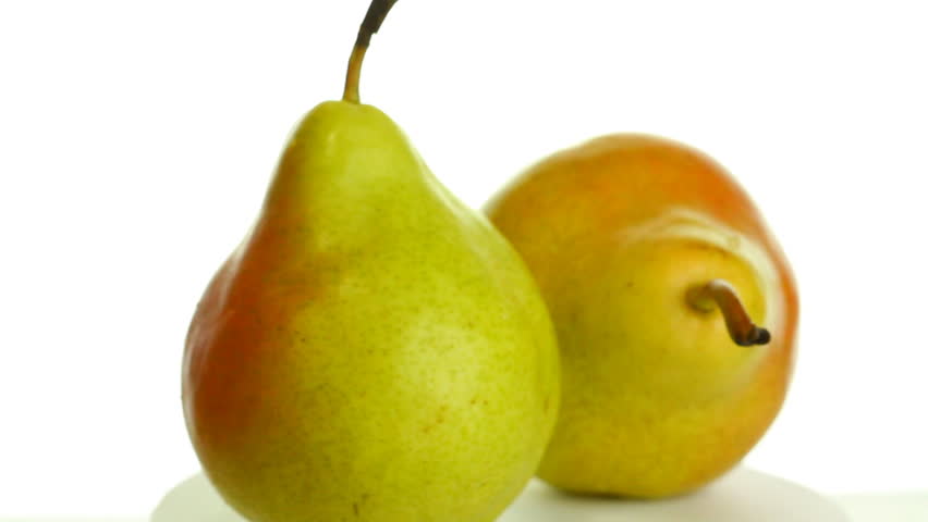 pears isolated  on white