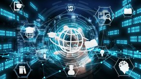 E-learning and Online Education for Student and University conceptual . Graphic interface showing technology of digital training course for people to do remote learning from anywhere. - Powered by Shutterstock - Get 15% off with code: PIKWIZARD15