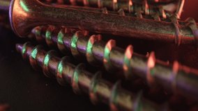 Parts and tools for repairs. Household and professional equipment. Yellow screws on the table close-up. High quality. 4k footage. - Powered by Shutterstock - Get 15% off with code: PIKWIZARD15