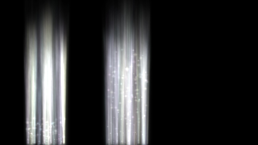 magic light pillars with stars for beam effect - transparent black background - 25 fps Royalty-Free Stock Footage #1078729886