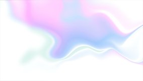 Colorful holographic foil abstract liquid waves futuristic motion background. Seamless looping. Video animation Ultra HD 4K 3840x2160