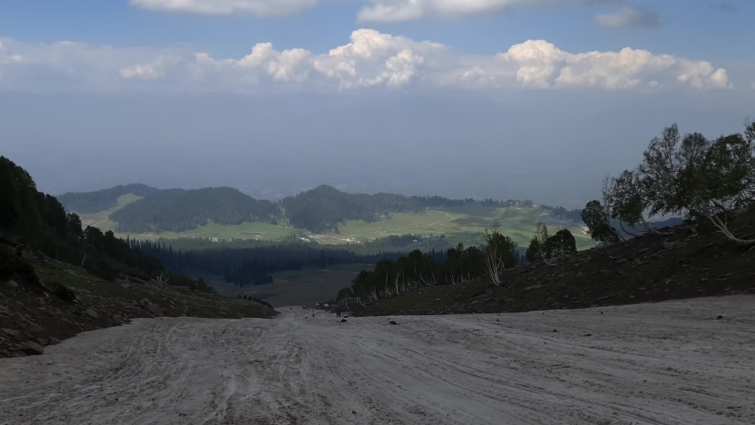 View of beautiful kashmir in summers. Landscape Srinagar