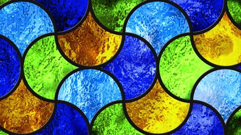 Sketch of a colored stained glass window. Art Nouveau. Abstract stained-glass background. Bright colors, colorful. Modern. Architectural decor. Design luxury interior. Motion. Light. Multicolor. 