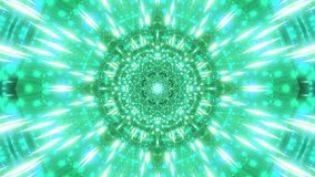 green blue star particles 3d illustration visual vj loop