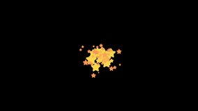 explosions(normal, star, heart-shaped and musical note)