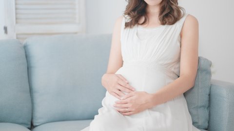 Image of pregnant women looking forward to childbirth