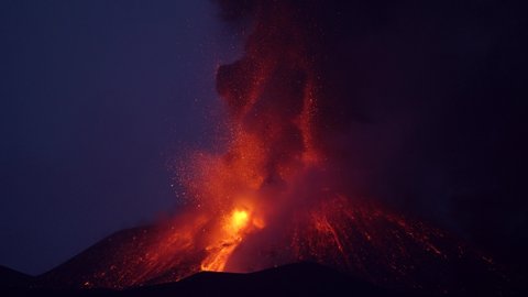 Mount Etna eruption 2021 Sicily