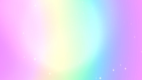Looped abstract rainbow gradient flowing waves background with sparkles motion graphics.