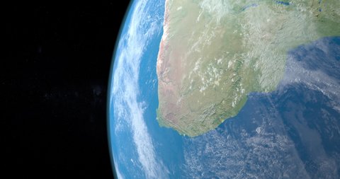 Cape of Good Hope in planet earth aerial view from outer space