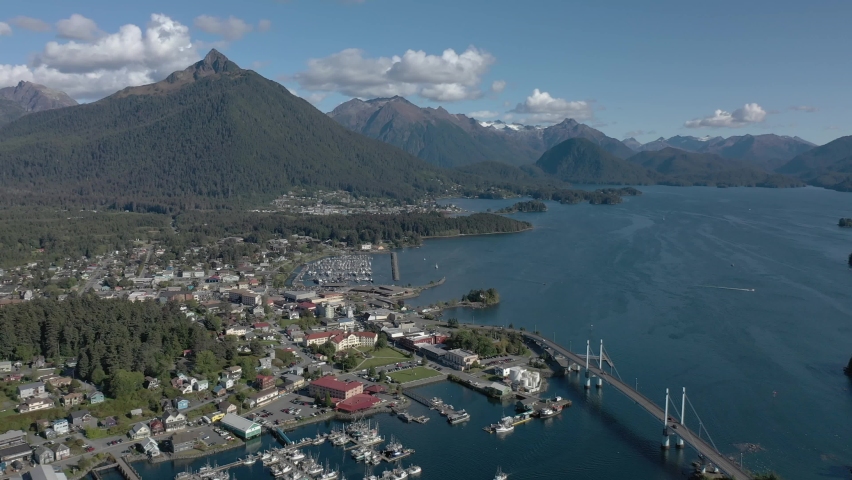 Aerial view of Sitka, Alaska