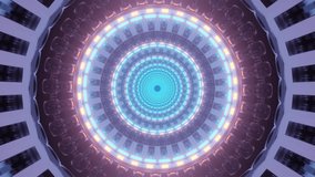 mystical colored space circle portal 