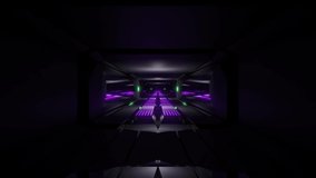 dark black space scifi tunnel with green purple glowing lights 3d illustration wallpaper background - Powered by Shutterstock - Get 15% off with code: PIKWIZARD15