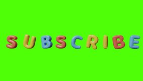 balloon text subscribe animation. suitable for multipurpose content
