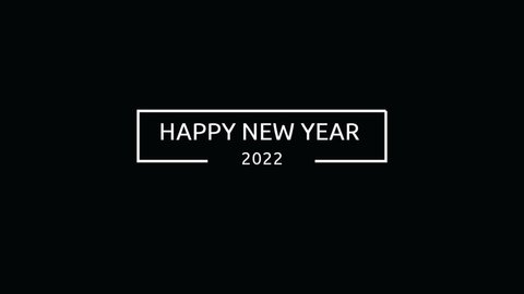 happy new year 2022. 4K footage motion graphic.