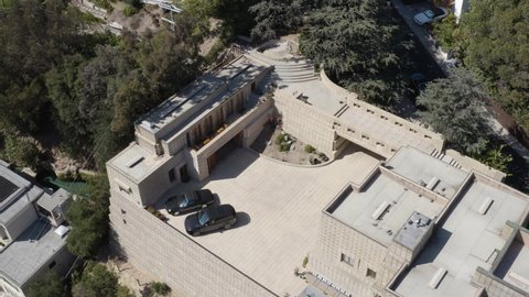 Los Angeles , CA , United States - 09 02 2021: Frank Lloyd Wright's Ennis House