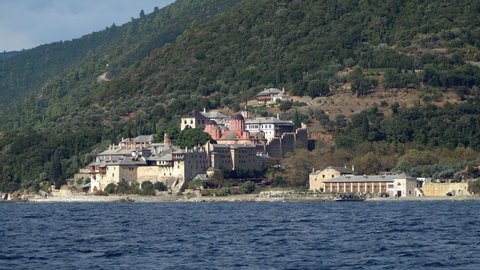 Xenophontos Monastery on Mount Athos in Greece