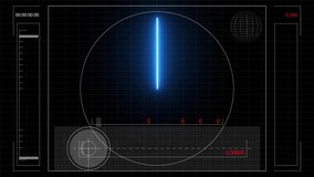 Target Detection Interface. HUD elements animation.